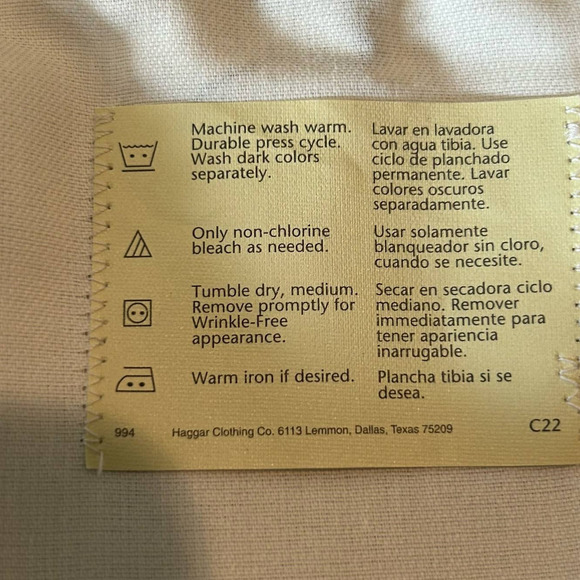 Haggar Black Label Wool Pants Men 36x30 Gray Wrinkle-Free Cuffed Career Work NEW - Picture 9 of 11